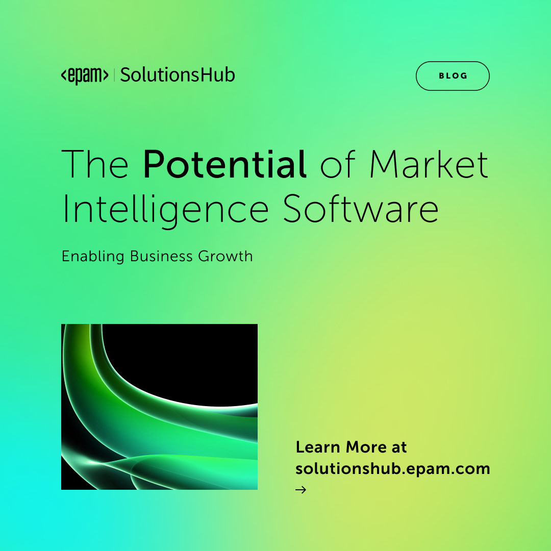 EPAMSystems's tweet photo. #MarketIntelligenceSoftware can help you make informed decisions by providing valuable information about the market, competitors and consumers.
๐ฅ Discover how this can give your company a competitive edge: https://t.co/STmk2hGahW https://t.co/DT4KGnpRcb