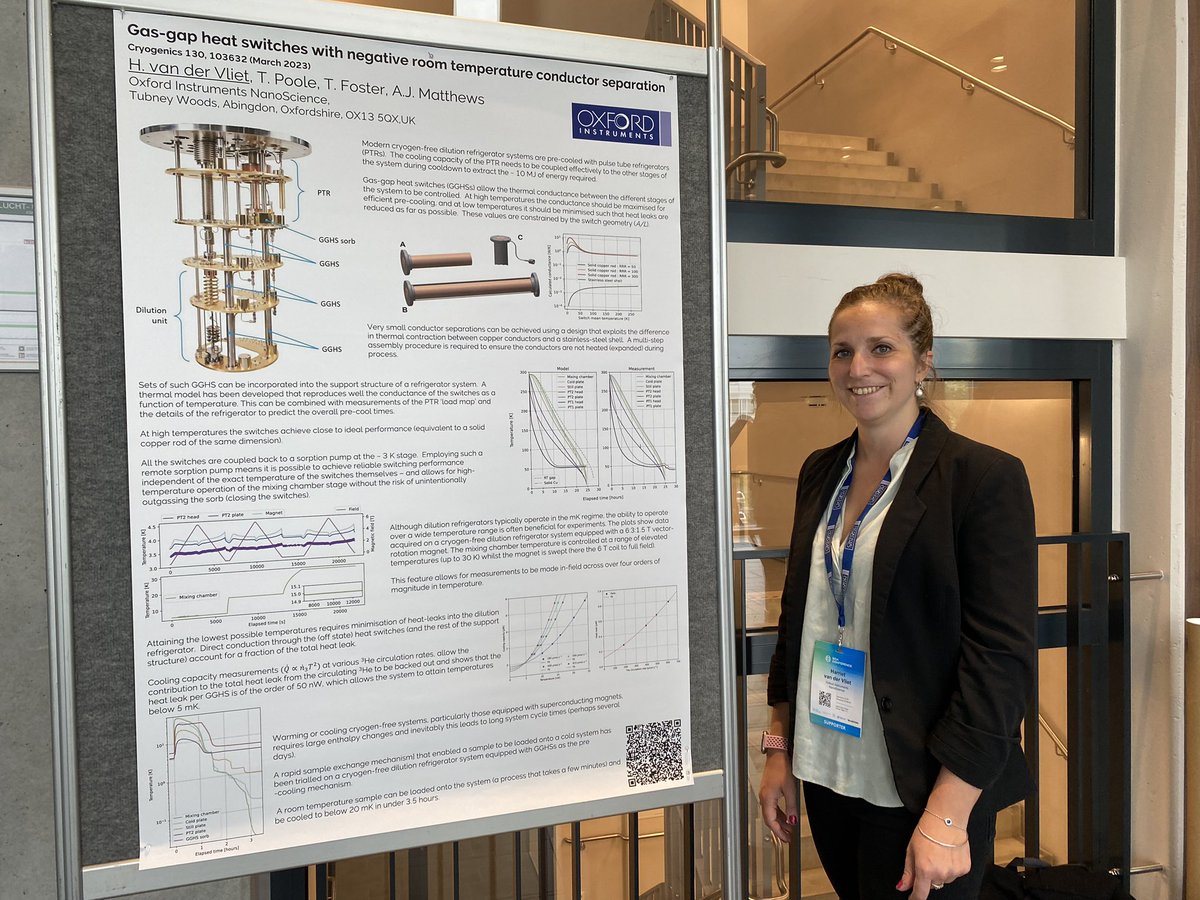 Harriet van der Vliet (@harriet_oxinst) on Twitter photo Good to feel like a researcher again presenting a technical poster at <a href="/SQAConference/">Superconducting Qubits and Algorithms Conference</a>.
We have had some brilliant papers out this year about fridge technology and also papers from our recent projects. Have a read of them in links below!
#dilutionrefrigerators #SQAconf23 @oxinst Good to feel like a researcher again presenting a technical poster at <a href="/SQAConference/">Superconducting Qubits and Algorithms Conference</a>.
We have had some brilliant papers out this year about fridge technology and also papers from our recent projects. Have a read of them in links below!
#dilutionrefrigerators #SQAconf23 @oxinst