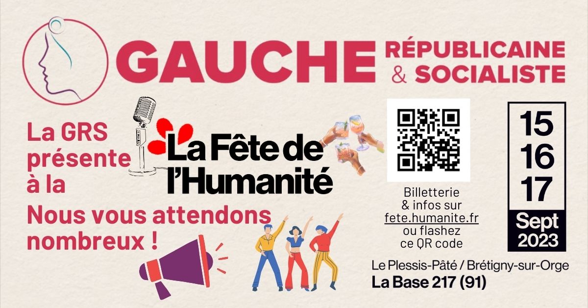Gauche_RS's tweet photo. La GRS sera présente à la @FetedelHumanite. C'est une fête, retrouvez donc notre programmation festive:
Vendredi 22h, hit club, dancefloor
Samedi 22h concert de Gnomes, rock, métal
23h Set electro, dancefloor
La programmation :
👉https://t.co/zG4PhlmZmJ
👉https://t.co/qr4IdvDbsG https://t.co/BUsYPflf5g