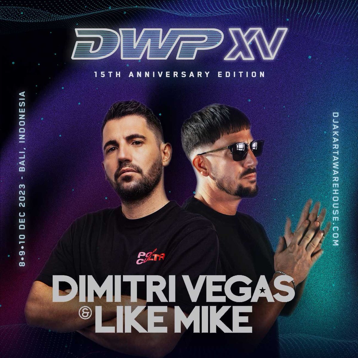 Set to make their DWP debut at #DWPXV is the Belgian superstar duo <a href="/dimitrivegas/">Dimitri Vegas</a> &amp; <a href="/likemike/">LIKE MIKE</a>

Repeatedly winning the world’s #1 DJ on DJ Mag, the duo continued to stand strong over the years. Get ready on the dancefloor as they’re proving what they have to dominate the EDM scene!