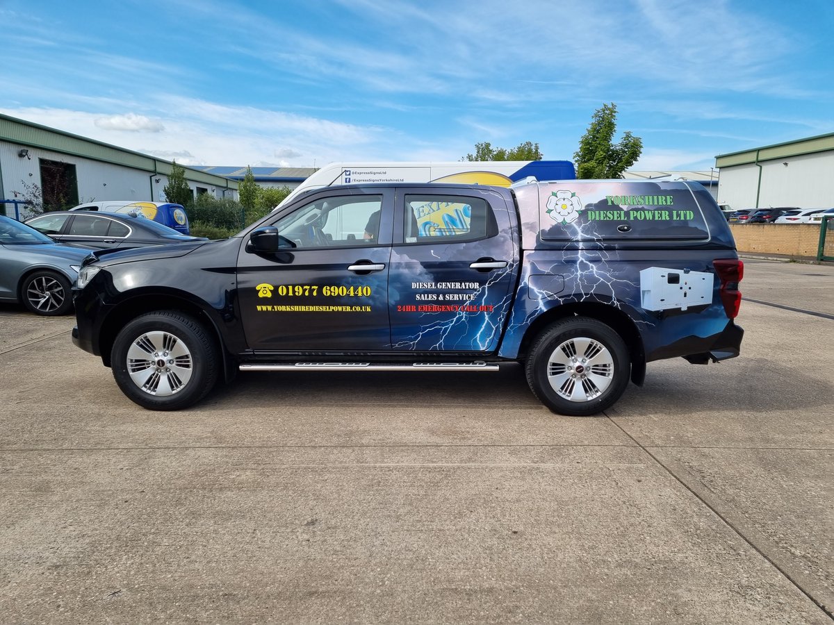 ExpressSignsLtd's tweet photo. Another striking wrap for Yorkshire Diesel Power completed this week! https://t.co/mJmmkKLfKV
