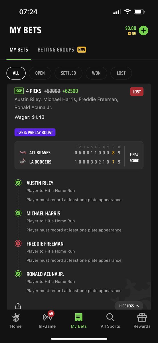 MrCalebCantrell's tweet photo. @mikeroccovioli What could’ve been #FadeThePolls... Freddie is going yard today https://t.co/EUoUzvAzzA