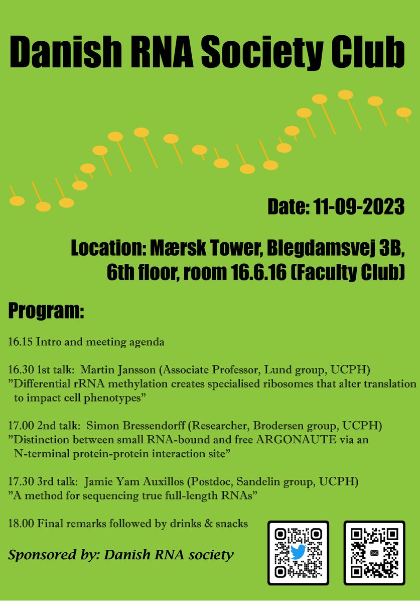 CPH RNA club tweet media