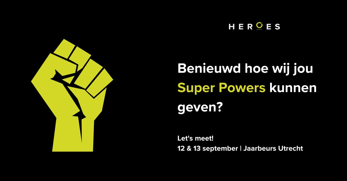 Heroes_NL's tweet image. Hoe wij jou de held binnen jouw organisatie kunnen maken op het gebied van Data &amp;amp; AI? Kom bij ons langs op de Big Data Expo en wij delen onze Super Powers  💪 Bezoek op 12 &amp;amp; 13 september in de Jaarbeurs Utrecht. #HeroesThinkDigital #roadtobigdata #superpowers #bigdataexpo
