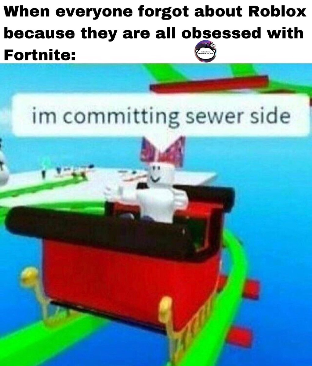 RBXBlursedMeme's tweet photo. Committing Sewer side is a lifestyle, not a choice 🥱

#Roblox #RobloxMemes https://t.co/DQu7haCghB