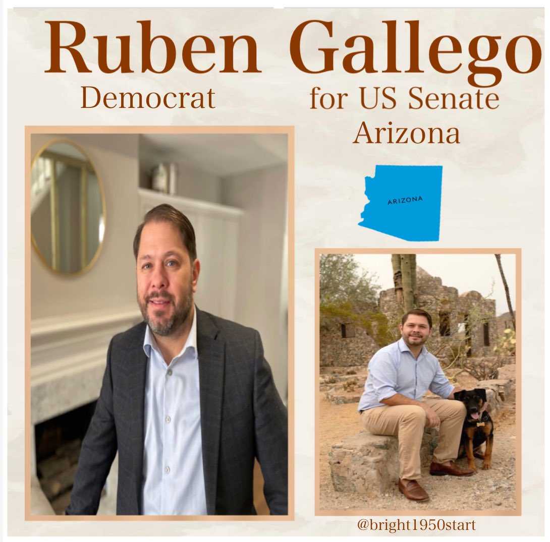 Arizonians need a Senator who will vote with their interests in mind. Ruben Gallego is that person. He’s running for the Senate seat held by Kyrsten Sinema. @RubenGallego secure.actblue.com/donate/ruben-a… #DemVoice1 #LiveBlue #ResistanceUnited #OneVoice