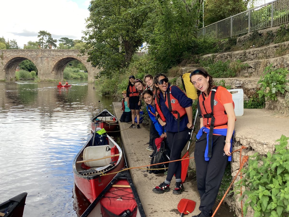 Day 2 - Friendly weather today and our canoeists confidently journeying down the river on their Gold DofE Assessed Expedition @theabbeyschool