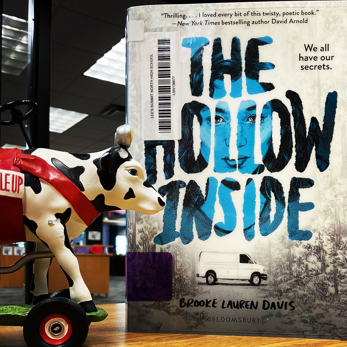 First Line Friday with Betsy 
“Mom asks me to rob the house at the bottom of the hill. “

The Hollow Inside by Brooke Lauren Davis 23/24 Gateway Nominee <a href="/bdaviswriter/">Brooke Lauren Davis</a> 
Visit the library and check it out today!!! #SchoolLibrary