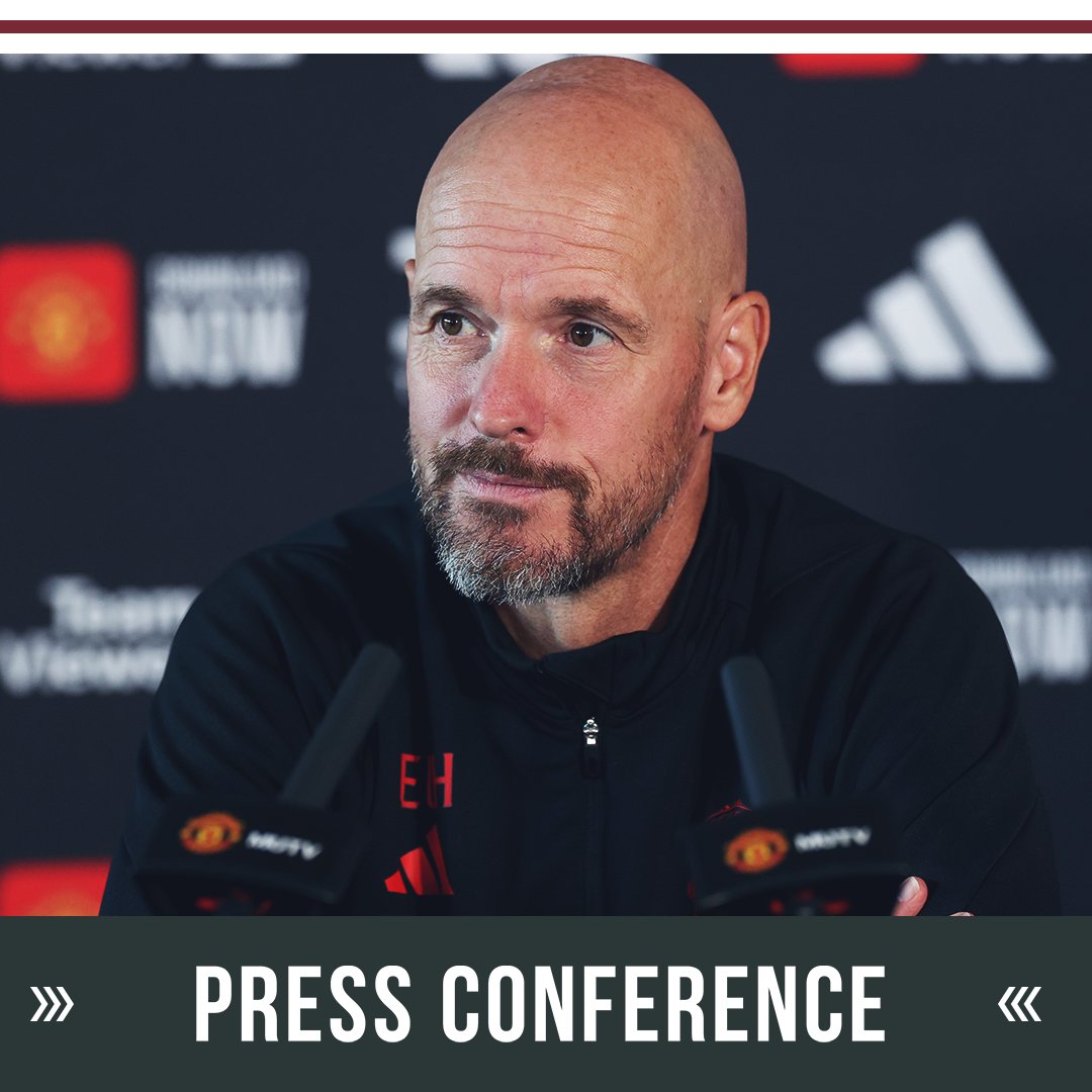 ManUtd's tweet photo. ℹ️ The manager was quizzed about a potential incoming during today's press conference.

#MUFC || #ARSMUN