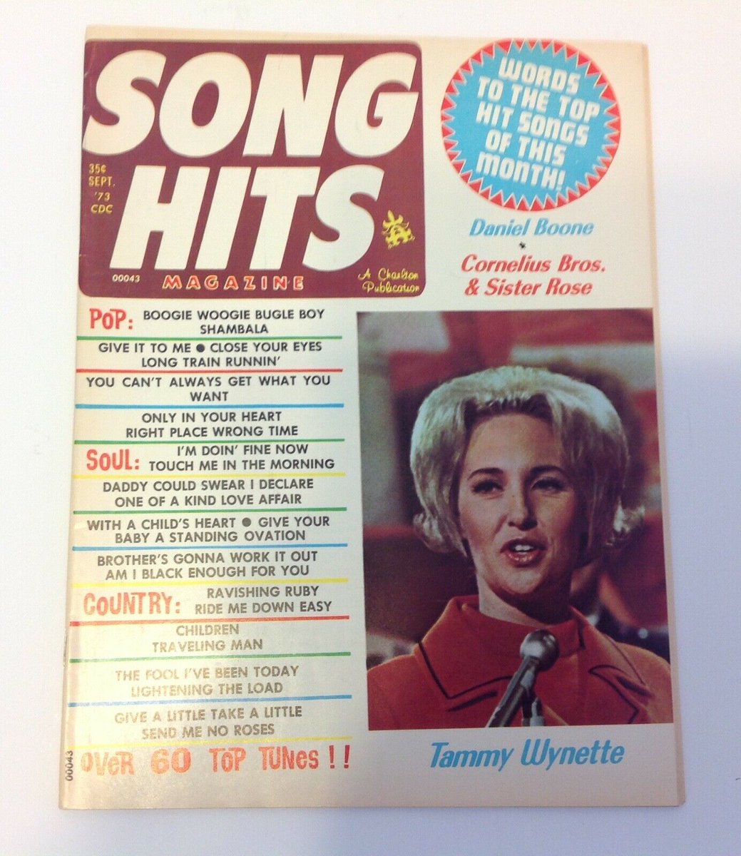 #50YearsAgoThisMonth #TammyWynette was on the #September1973 #cover of #SongHitsMagazine #50YearsAgo #50YearsAgoToday #Tammy #FirstLadyOfCountryMusic #CountryMusicHallOfFame