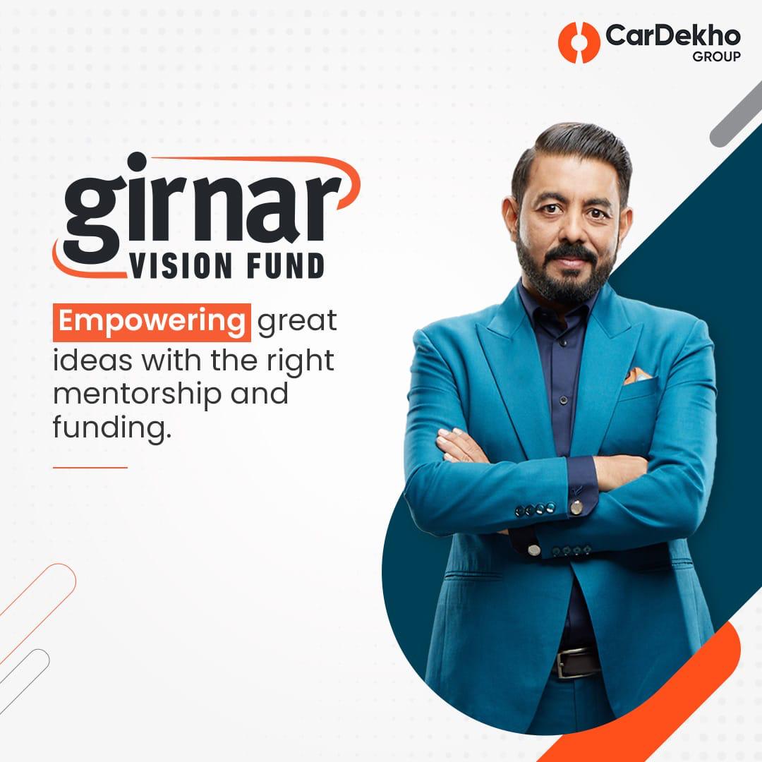 amitjain's tweet image. Excited to unveil GVF-aimed at boosting young talent & tech in India's dynamic startup scene. We bring vision, strong teams & a profit-first approach. Ready to embark on this journey with us?
Queries: investments@girnarsoft.com
Registration: bit.ly/GVF_Registrati…
#GVF