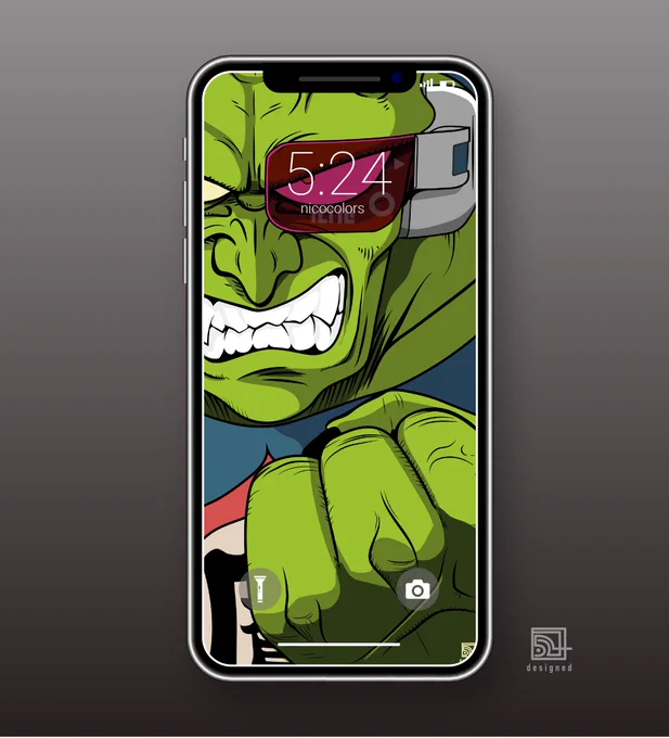 Scouter Lock Screen 027"King Piccolo"#SLS 