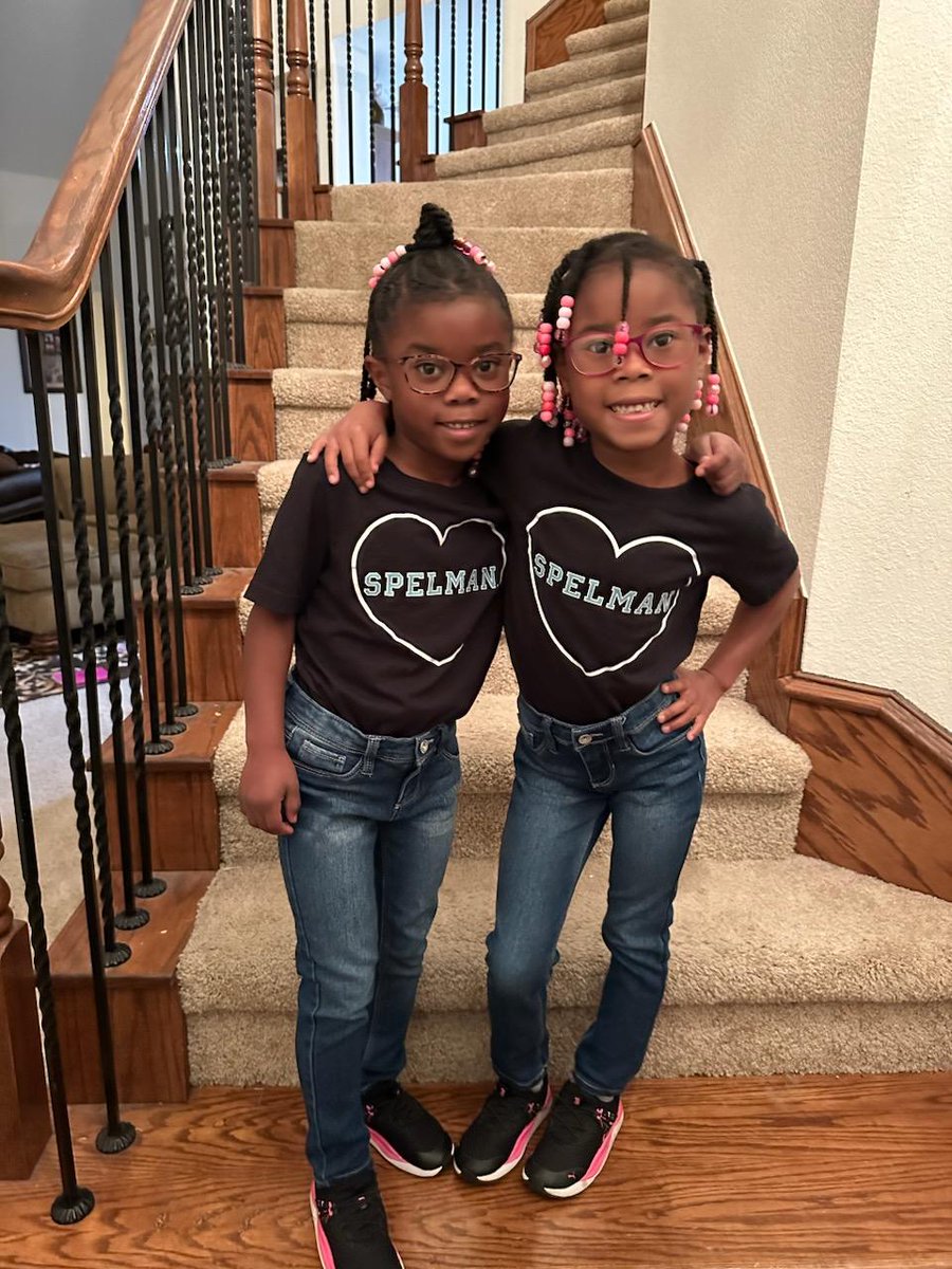 Grace and Gabriella are representing @SpelmanCollege for National College Day! @IrvingISD @iisdbil_esl @BburgCougars #twinpower 😍
