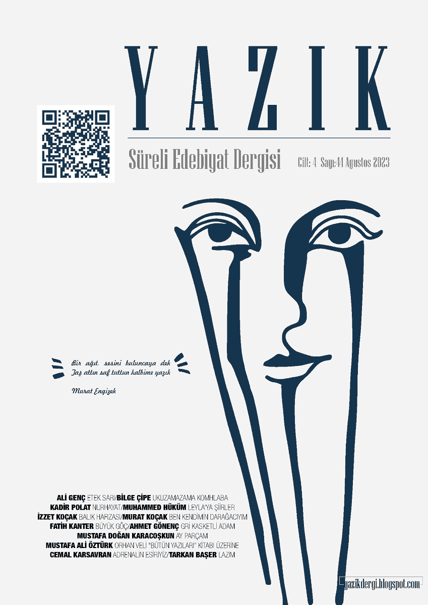 "Bir ağıt, sesini buluncaya dek
Taş attın saf tuttun kalbime yazık"
Murat Engizek

yazikdergi.blogspot.com/2023/09/yazik-…