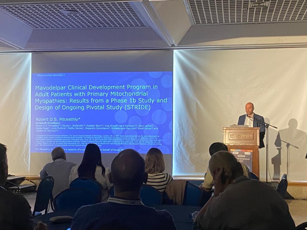 Great to see our Newcastle #mitoresearch presented at <a href="/SSIEM2023/">SSIEM</a> this week💚This included the results of a collaborative study led by Prof Grainne Gorman (Chief Investigator) in partnership with @ReneoPharma &amp; <a href="/LondonMito/">London Mitochondrial Centre</a> #clinicaltrials #mitochondrialdisease #StrongerTogether