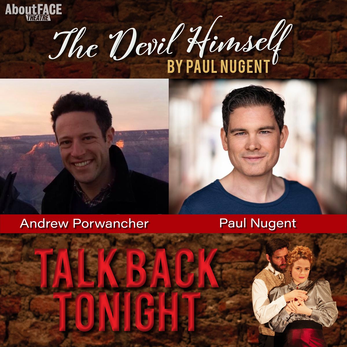 We're delighted to have Dr. Andrew Porwancher join us tonight for a special talkback with @paulnugentactor. Dr. Porwancher researched the Dukes-Nutt affair and wrote the book 'The Devil Himself' chronicling the story of love, honour, and retribution. Join us at @smockalley!