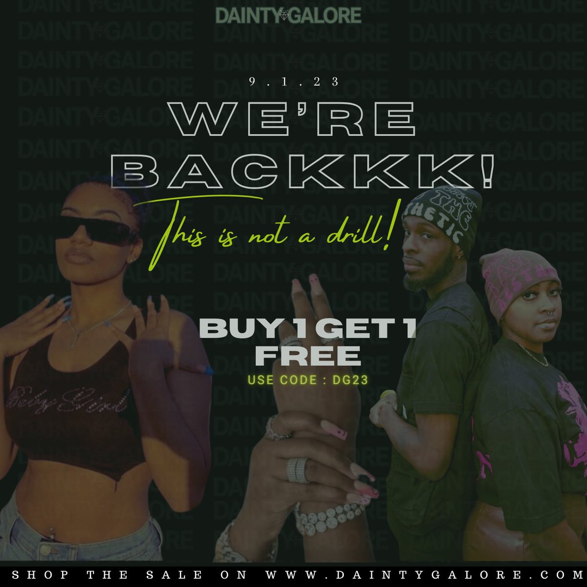 𝐃𝐚𝐢𝐧𝐭𝐲 𝐆𝐚𝐥𝐨𝐫𝐞 𝐢𝐬 𝐁𝐀𝐂𝐊𝐊! 𝐇𝐨𝐦𝐞 𝐨𝐟 𝐓𝐇𝐄𝐄 𝐛𝐞𝐬𝐭 𝐪𝐮𝐚𝐥𝐢𝐭𝐲 𝐜𝐮𝐬𝐭𝐨𝐦 𝐣𝐞𝐰𝐞𝐥𝐫𝐲🔥
𝐔𝐬𝐞 𝐜𝐨𝐝𝐞 : 𝐃𝐆𝟐𝟑 𝐟𝐨𝐫 𝐁𝐎𝐆𝐎 𝐨𝐧 𝐭𝐡𝐞 𝐞𝐧𝐭𝐢𝐫𝐞 𝐬𝐢𝐭𝐞⭐️ daintygalore.com