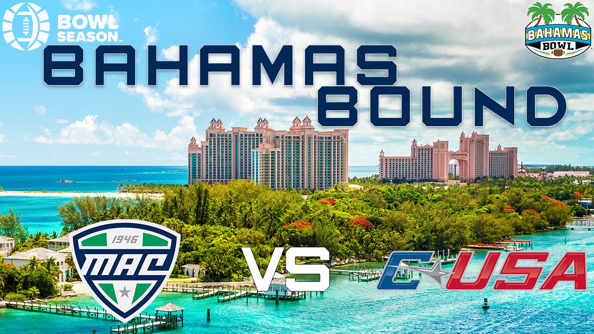 🏈COLLEGE FOOTBALL IS BACK🏈 Week 1 is underway, and the wait is over. Watch as the MAC & C-USA battle it out all year to determine who will get to touchdown in Paradise. #WhowillBeBahamasBound