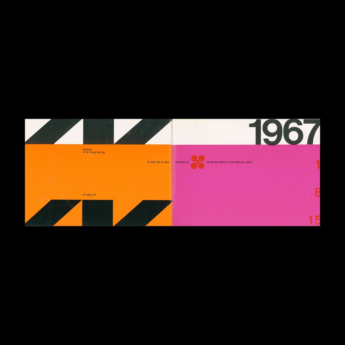 DesignReviewed's tweet image. One of my newest additions to the archive and one of my favourite pieces of design ever! Remco Campert, ‘De letter … n’, Drukkerij W.C. den Ouden, 1966. Designed by Wim Crouwel designreviewed.com/artefacts/remc… #wimcrouwel #graphicdesign #typography