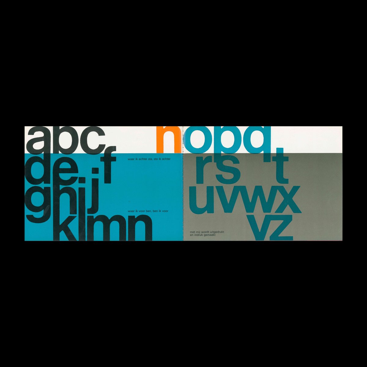 DesignReviewed's tweet image. One of my newest additions to the archive and one of my favourite pieces of design ever! Remco Campert, ‘De letter … n’, Drukkerij W.C. den Ouden, 1966. Designed by Wim Crouwel designreviewed.com/artefacts/remc… #wimcrouwel #graphicdesign #typography