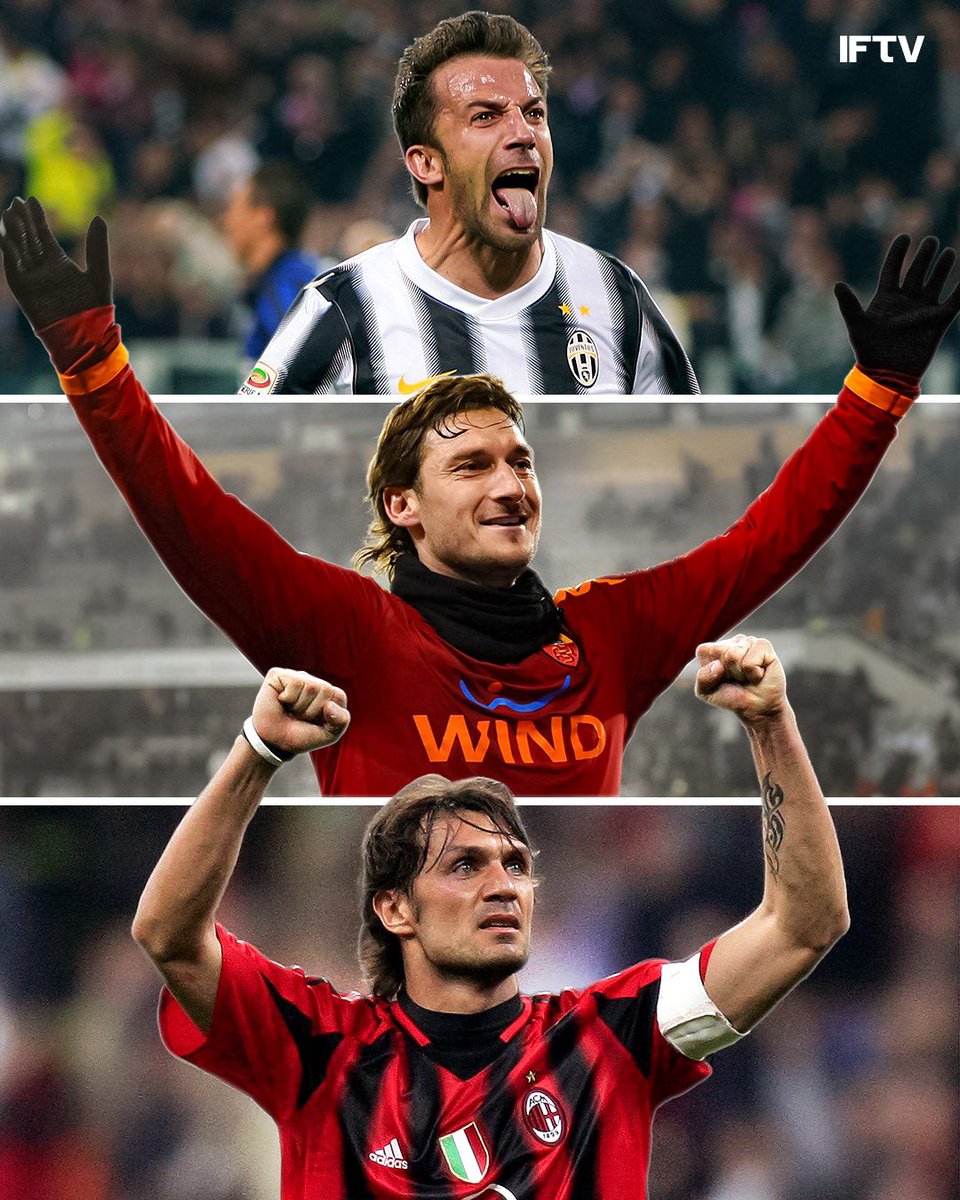 IFTVofficial's tweet photo. Legends of Italy.
Legends of Serie A.
Legends of their clubs.
Legends of Calcio. https://t.co/xcTgg9bnip