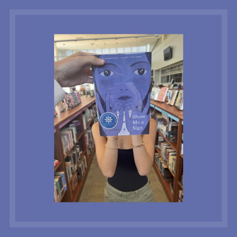 #BookFace Friday. Our 3rd place winner from our AVID class competition is "Show Me a Sign." Happy long weekend, Twolves!