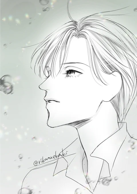久々薪さんを描きました✨清水先生の原画展、西日本にも来てくれ…🙏😭😭😭 