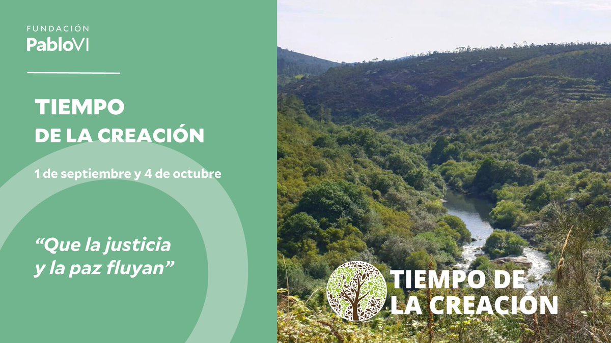 fpablovi's tweet photo. 🌏💧☘️🫂En la Fundación Pablo VI nos unimos al #TiempodelaCreacion2023 Un tiempo de diálogo ecuménico para renovar la relación con el Creador y con la creación, a través de la celebración, la conversión y el compromiso. https://t.co/CWH4enyejx