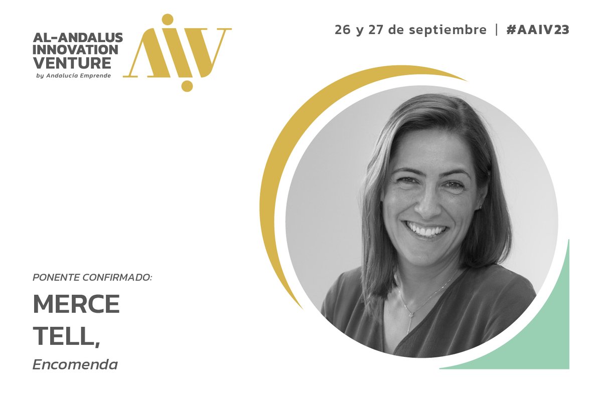 No te pierdas el evento #AAIV23 los días 26 y 27 de septiembre 🗓️

🗣️Contaremos con  <a href="/merchtg/">Merce Tell</a> de #Encomenda

Ya puedes comprar tu entrada en nuestra web: alandalusinnovation.com