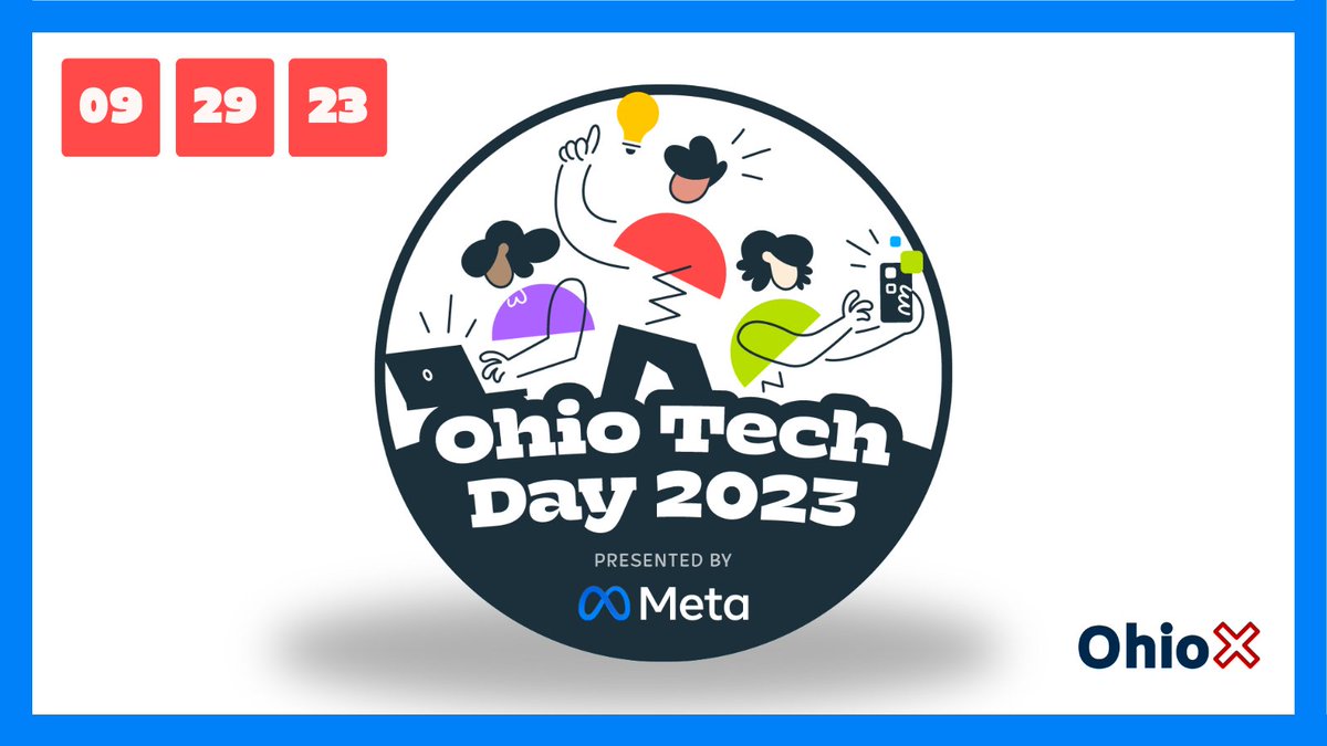 OhioX (@ohioxorg) on Twitter photo How about this?
It's the official 2023 #OhioTechDay logo.
Designed by <a href="/DublinSchools/">Dublin City Schools</a> high school tech interns <a href="/OsaPartners/">OSA Technology Partners</a>.
We're now turning these into stickers and sending them to schools and students across the state.
ohiotechday.org How about this?
It's the official 2023 #OhioTechDay logo.
Designed by <a href="/DublinSchools/">Dublin City Schools</a> high school tech interns <a href="/OsaPartners/">OSA Technology Partners</a>.
We're now turning these into stickers and sending them to schools and students across the state.
ohiotechday.org