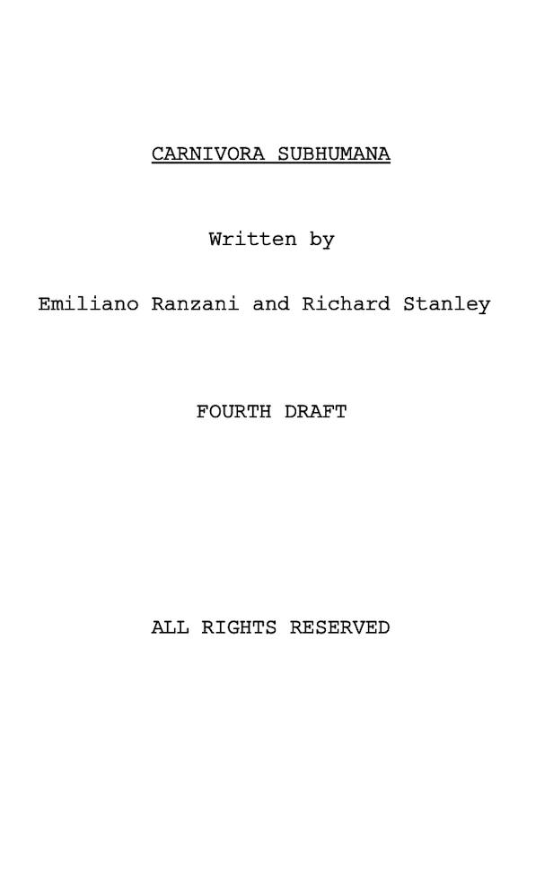 e_ranzani's tweet image. Regardless of what will happen next, this thing now exists. And it is as damaging as it sounds.
#richardstanley #horrormovie #horrorscript