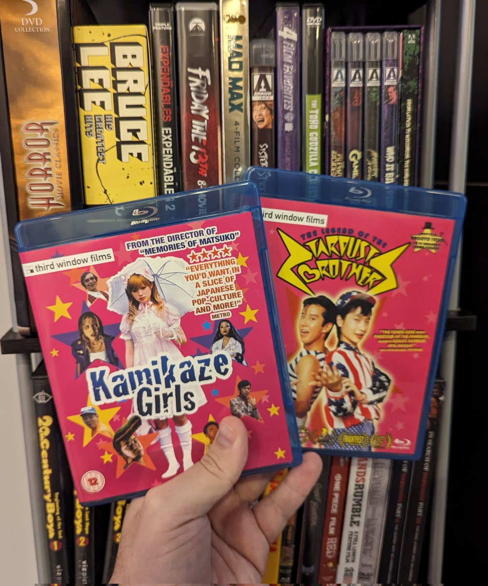 An incredible shipment from #terracottastore - Legend of the Stardust Brothers is one of the best movies I've seen all year and based on what I know about Kamikaze Girls it's sure to be the same! Can't wait to watch these!