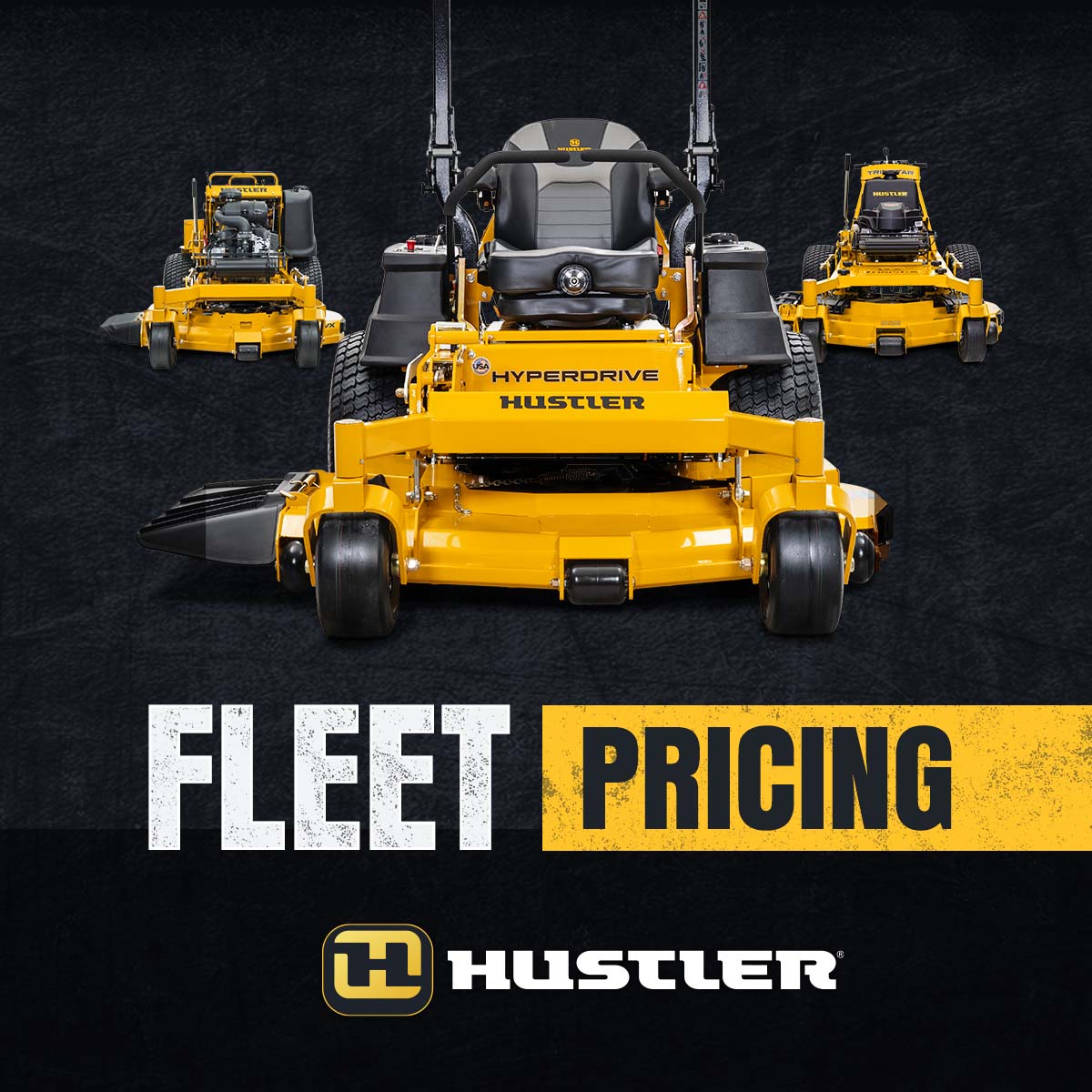 Back to school math ✏️
More Mowers + More Properties = More Profit! 💰
Fleet pricing starts at 25% off with 2 mower purchase. If single digit mower is purchased during the same rolling 12 months, discount still applies. 
See Hustler dealer for details - hustlerdealers.com