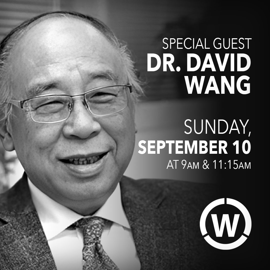 Join us in our 9 and 11:15 AM services to welcome our guest speaker David Wang! You won’t want to miss the word that God has put on his heart to share with us at Westgate Chapel. See you there!

#TogetherWeAre #WestgateChapel #SundayService #DavidWang