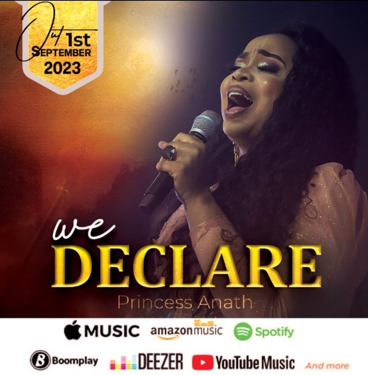 Ekingz3's tweet photo. *GLORY TO GOD*

*WE DECLARE is LIVE NOW on YOUTUBE*

Pst Princess’s new song Release WE DECLARE is now live on youtube.. 

Lets all support by connecting via the link Below

https://t.co/HSOwgA6uh0

@princess_anath https://t.co/PNeUADqbK2