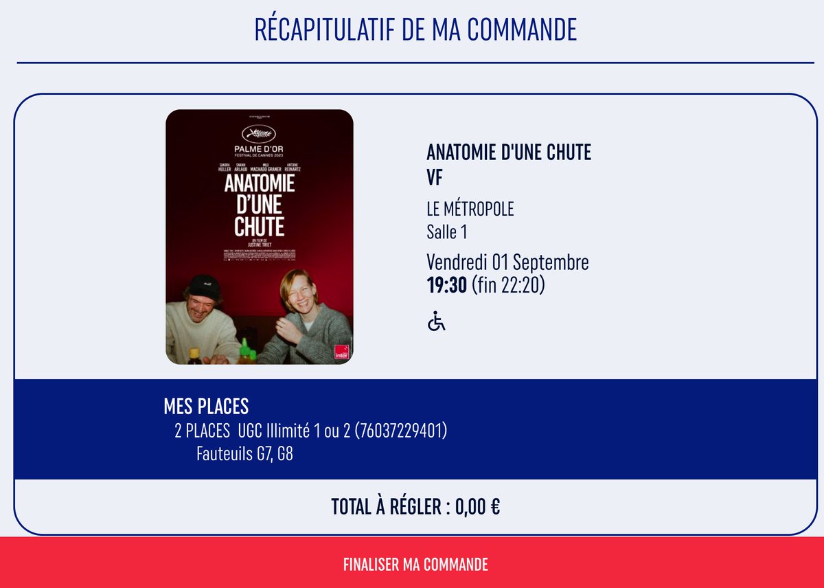 Capitaine's tweet image. #uxfail
Quelle bonne idée de cacher les CGV sur @UGCcinemas !
Quand on clique sur "Finaliser la commande", il ne se passe rien.
Pourquoi ?
Parce que les CGV sont cachées sous le bouton.
Mais pire encore, le message d'erreur aussi est affiché sous le bouton.

Comment éviter cela ?