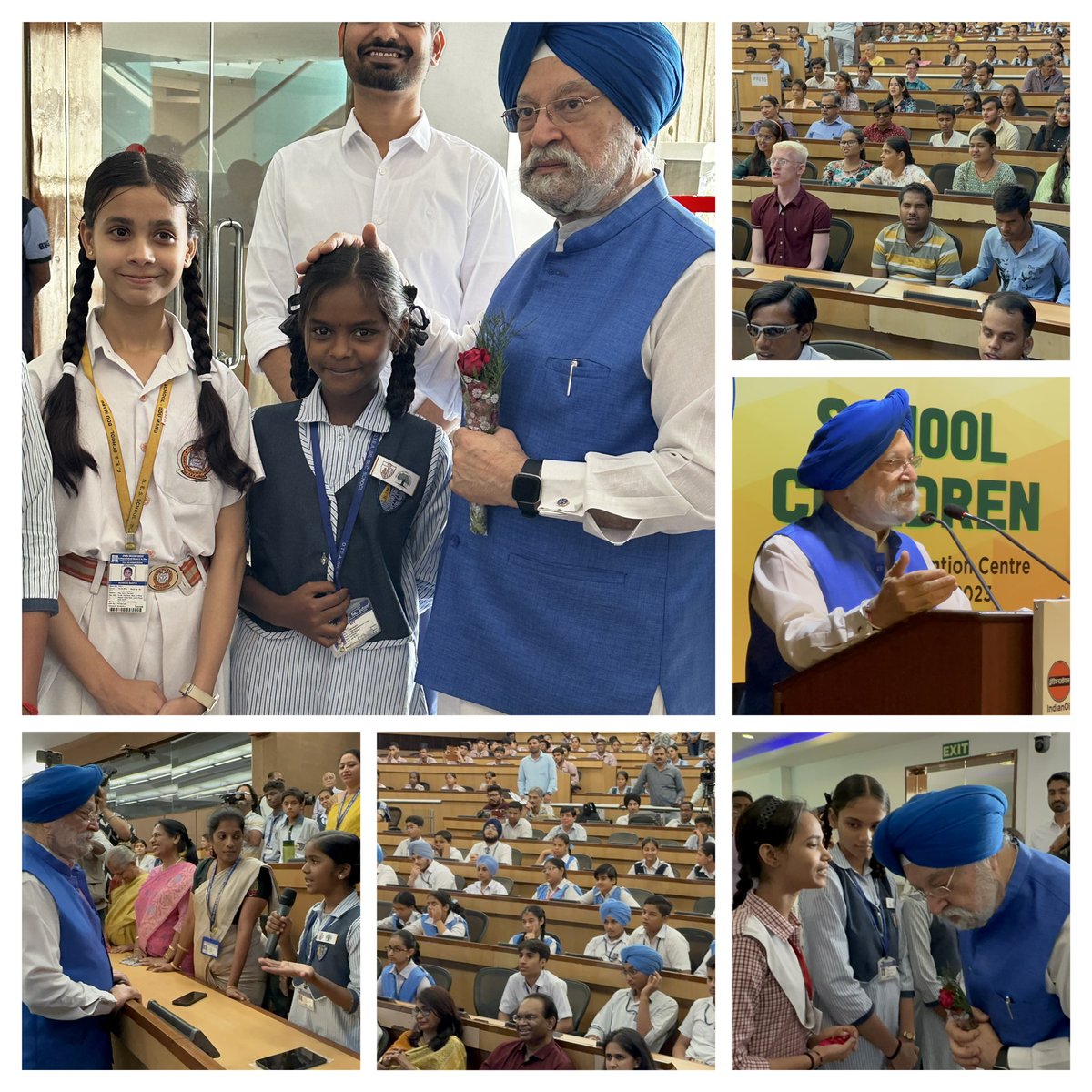 HardeepSPuri's tweet photo. Had a delightful &amp; invigorating interaction with some brilliant young students who received tabs in recognition of their exemplary performance in school. The electrifying &amp; positive atmosphere at the event organised by @UnstoppableYUVA was a perfect way to start the day! https://t.co/4PmRlQydYw