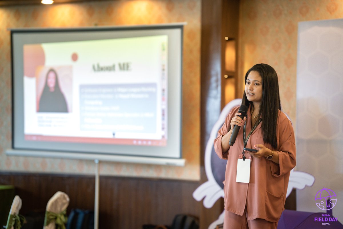 ghfielddaynepal's tweet photo. Captivating moments with our keynote speaker, Rashika Karki, and our special guests, Juan Pablo Flores and Ashwin Kumar Uppala, as they illuminate the stage and graciously accept our tokens of appreciation. ๐คโ๏ธ
#GitHub #GitHubFieldDay #GitHubEducation #GitHubFieldDayNepal
(1/3) https://t.co/2w0OzjCUVP