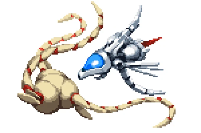 [アーケード]XEXEXフリントロック#KONAMI #ドット絵 #pixelart 