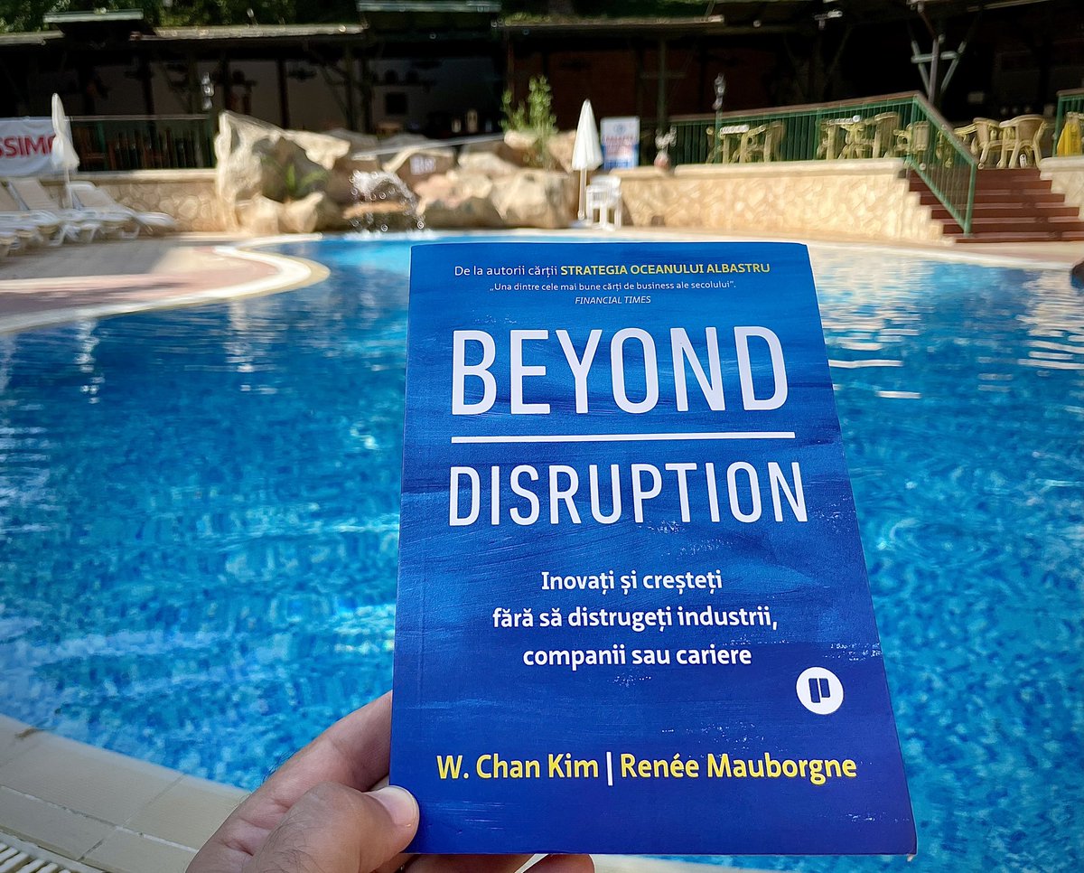 NicuOntiu's tweet photo. O lectură excelentă, chiar și în concediu 😎🔝 
- “Beyond Disruption”  by Renee Mauborgne &amp; W. Chan Kim 

#GoodBook 👍
#VacantionMode

#cartidecitit #dezvoltarepersonala #antreprenor #antreprenoriat 
#coaching #carti #cartidecitit #decititzilnic #dezvoltarepersonala #decitit https://t.co/lV7djzjjho