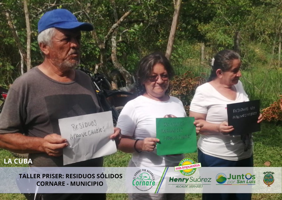SanLuisANT's tweet image. Continuamos con el desarrollo de talleres #PRISER, esta vez con la comunidad de #LaCuba en relación al tema de residuos sólidos. #CORNARE #AlcaldíaMunicipal #JuntosPorSanLuis #HenrySuárezAlcalde.
