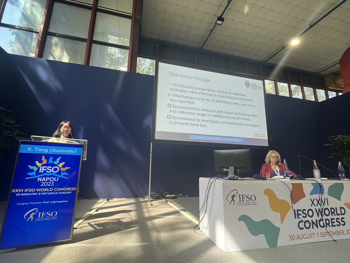 A/Prof Skye Marshall (@drskyemarshall) on Twitter photo <a href="/SherryTangAPD/">Sherry (Xueying) Tang</a> Tang reported that #bariatricsurgery preop #vitaminD repletion improves levels but not enough data on if it improves deficiency rates or bone density. #IFSO2023 <a href="/SherryTangAPD/">Sherry (Xueying) Tang</a> Tang reported that #bariatricsurgery preop #vitaminD repletion improves levels but not enough data on if it improves deficiency rates or bone density. #IFSO2023