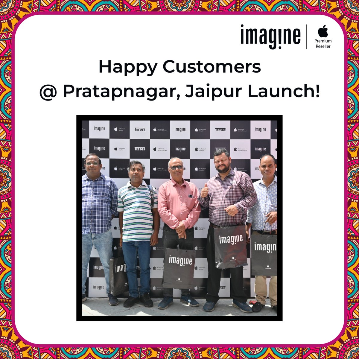 ImagineApplePR's tweet photo. Experience enchantment as customers turn into heroes at Imagine Jaipur! 
Discover irresistible offers on Apple products.

Seize the opportunity now! 🛍️

Book Offer https://t.co/Jty8c00Dfm

📞 82874-82874

#Apple #Tresor #Imagine #HDFC #ImagineInJaipur #4thStore #Cashback #Buyback #StoreLaunch #Mac #iPhone #MacBook #iPad #AirPods #AppleWatch #Deals #EMI #AppleCare