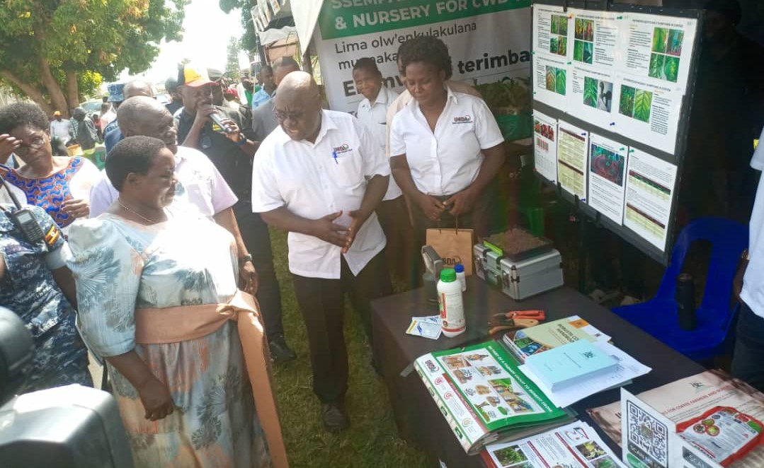 UgandaCoffee_'s tweet photo. UCDA is taking part in the National farmer's education and mobilisation campaign led by Hon. @R_Nabbanja
Coffee is Uganda's biggest agricultural commodity & the key to our transformation. UCDA has put together a formidable team to support farmers reap benefits from #farm2cup. https://t.co/MIqA7kjZV1