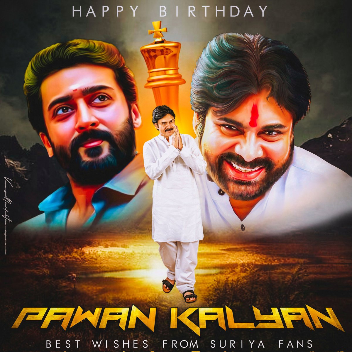 SupremePSPK's tweet photo. Very happy to launch the Mutual CDP of @PawanKalyan Garu &amp; @Suriya_offl Garu 

- Team  @suriyapawanfc 🤗

#HBDJanaSenaniPawanKalyan 
#Kanguva #TheyCallHimOG https://t.co/oNNPJRr3Om