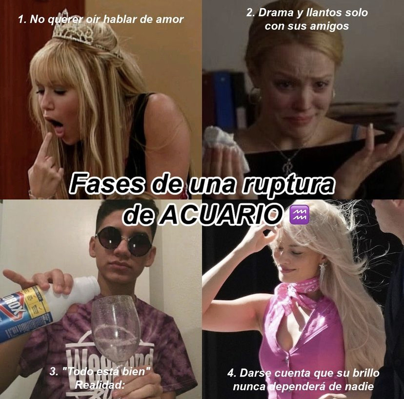 acuario_hn's tweet photo. Fases de una ruptura de #Acuario ✨🔮✨ #horoscoponegro https://t.co/mEL0DjuROT