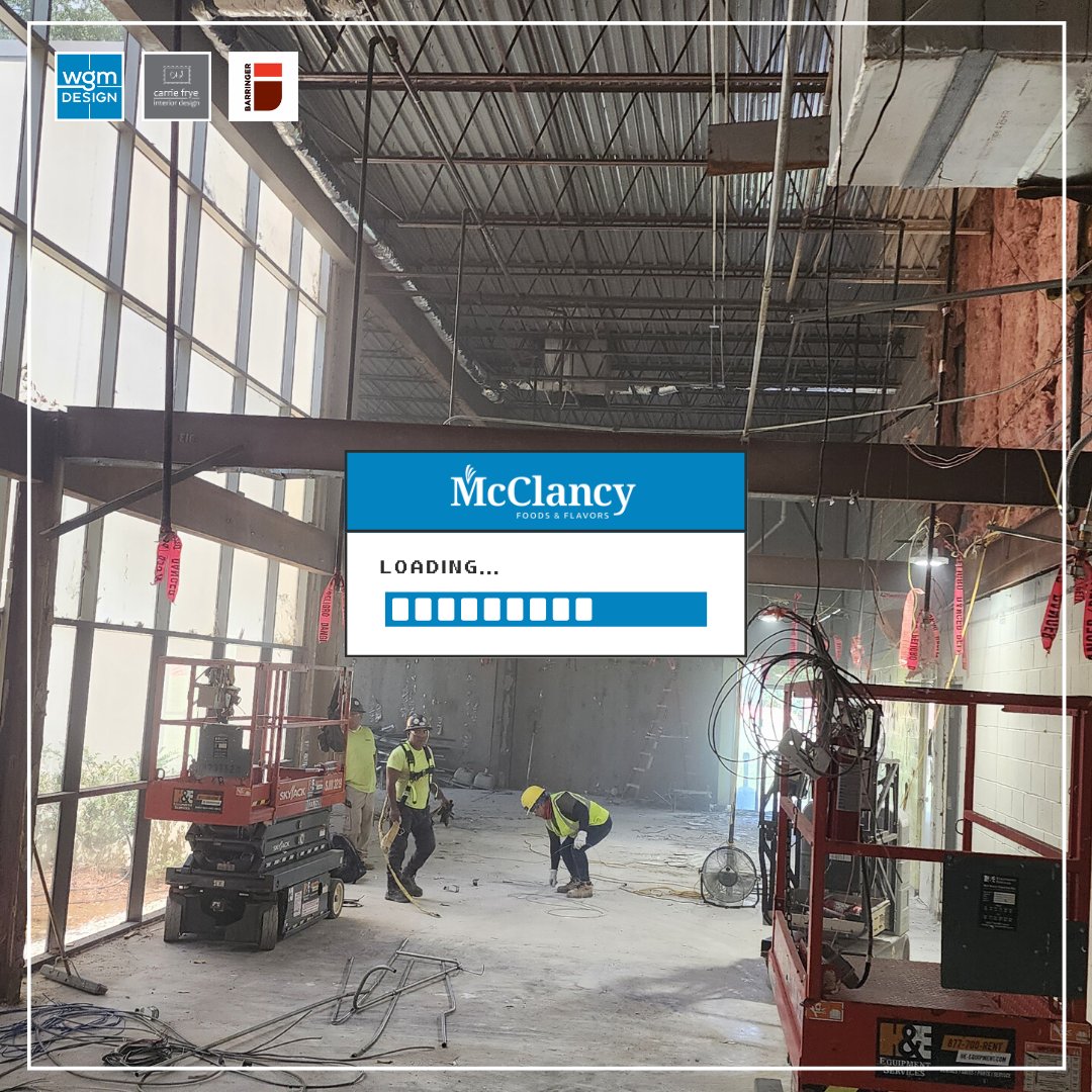 WGMDesignLLP's tweet image. New Project Loading! Excited to get underway on an exciting new project for McClancy Foods and Flavors and  this week in Fort Mill! 

@barringerconst
@CFIDStudio

#wgmdesign #demoday #newproject #renovationproject #fortmillsc