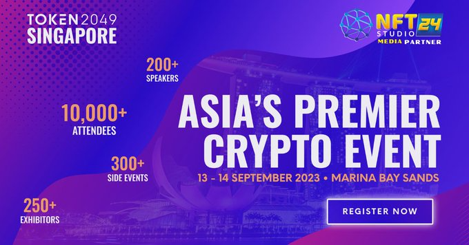 🤝 MEDIA PARTNERSHIP Announcement! #TOKEN2049 . 🌐 NFTSTUDIO24 is thrilled to announce our #MediaPartner with the @token2049 #Singapore! 🇸🇬 Asia's Premier Crypto Event! 🚀 📅 Dates: 13-14 SEPTEMBER 2023 🏨 Venue: MARINA BAY SANDS 📣 Featuring: 200+ SPEAKERS 250+…