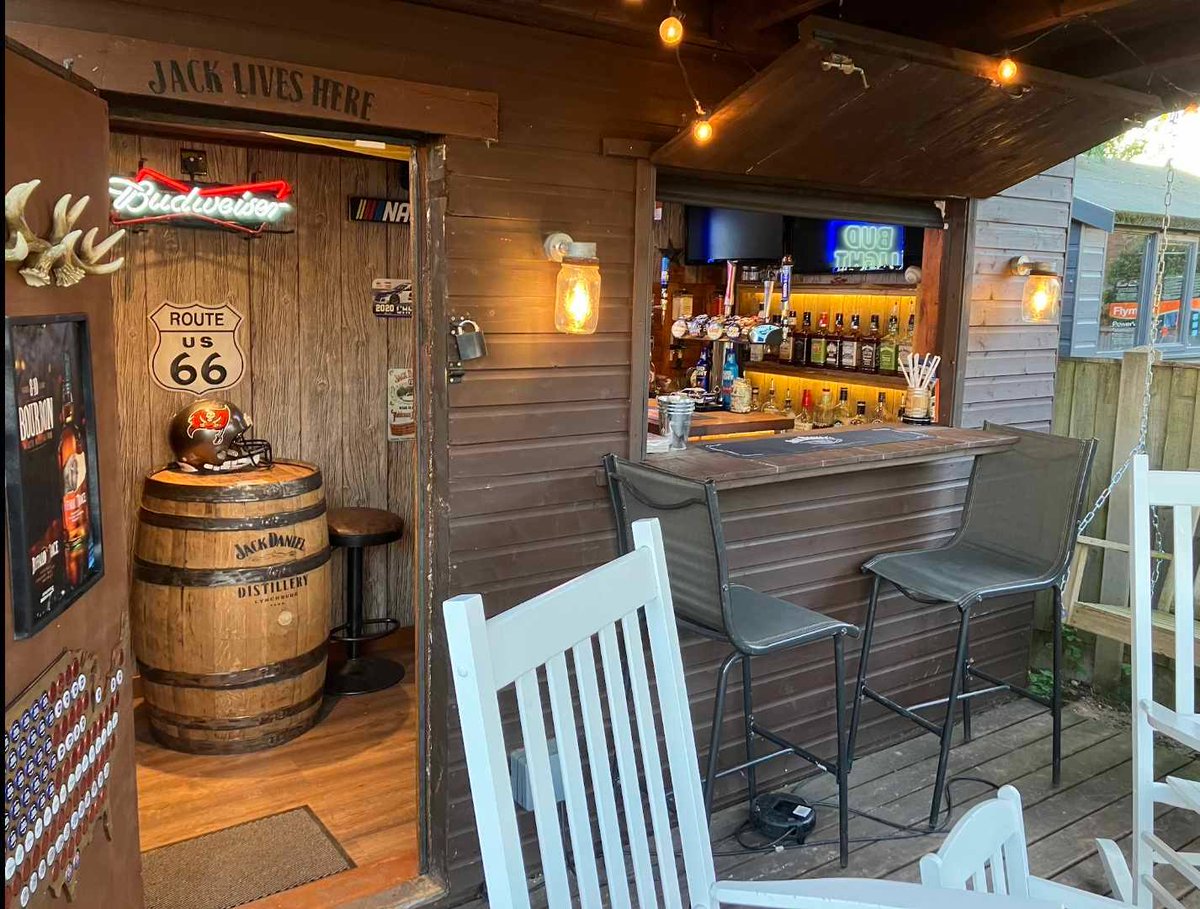 IgnitionMark's tweet photo. @lukebryan what do you think of my little self built Honky Tonk in my backyard in Derby England? It's not quite Nashville but we love playing your songs there on a Friday night! https://t.co/Eq5co7tln8