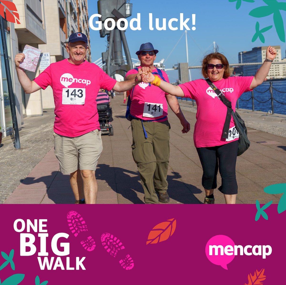 Good luck to everyone who is starting our One Big Walk challenge today. Thank you for raising vital funds for people with a learning disability. We are so grateful for your support! 💜 Sign up to take part in One Big Walk here: mencap.org.uk/event/one-big-…